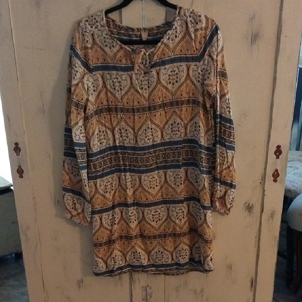 Roxy Multicolor Patterned Dress - image 1